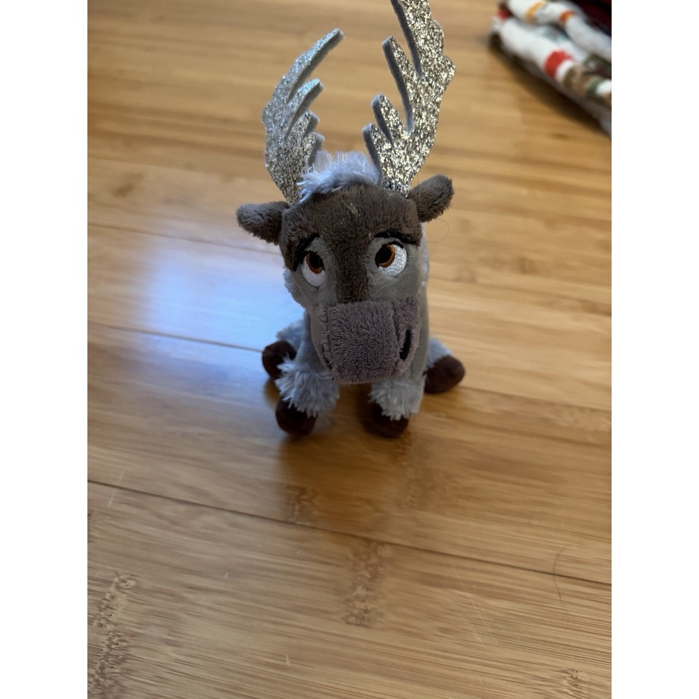 Disney Frozen Sven Plush Reindeer Ty Sparkle Antlers Stuffed Animal 8"